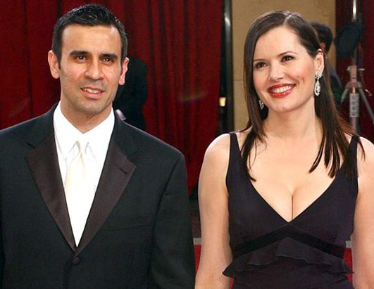 Geena Davis and Reza Jarrahy 